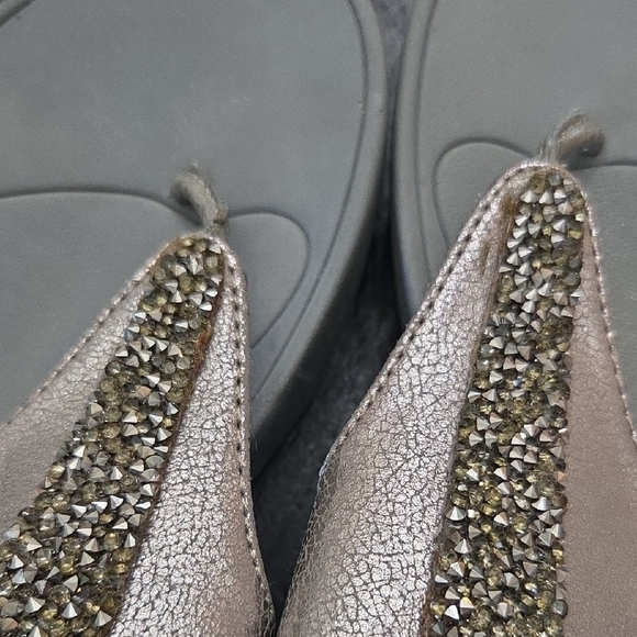 BareTraps Metallic Slide Sandals - Picture 2 of 2